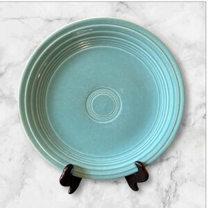 Vintage Homer Laughlin fiesta turquoise 9.25 inch luncheon plate
